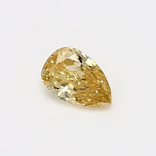 0.29 carat Fancy Orangey Yellow-SI2 Natūralus Pear Deimantas (1)