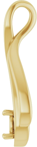 Pakabukas „Solitaire“ 14k yellow gold Round 4.8mm (3)