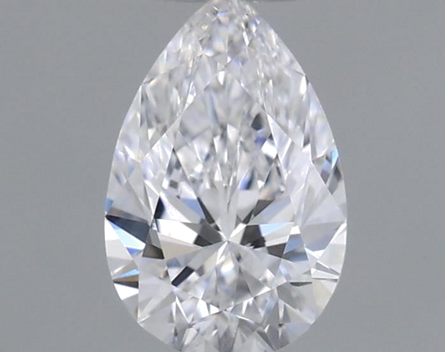0.31 carat D-VVS2 Natūralus Pear Deimantas (1)