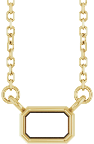Pakabukas „Solitaire“ 14k yellow gold Emerald 5mm x 3mm (1)