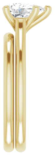 14K Yellow 8x5 mm Pear Solitaire Engagement Ring Mounting (9)