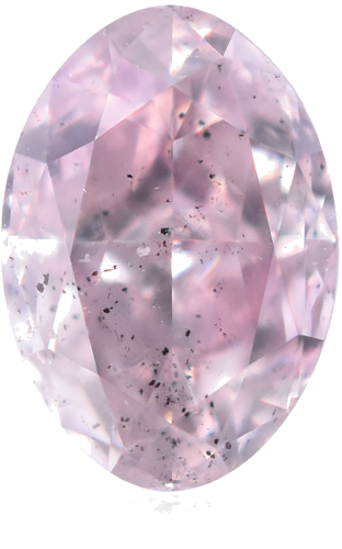 0.25 carat Fancy Purplish Pink-SI2 Natūralus Oval Deimantas (1)