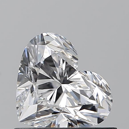 0.7 carat D-IF Natūralus Heart Deimantas (1)