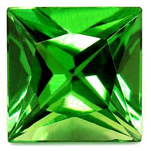 0.62 carat GREEN Square Garnet (1)