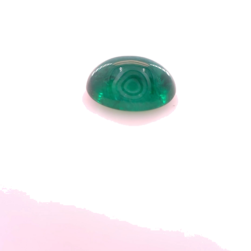 1.44 carat GREEN CABOCHON cut Oval Smaragdas (1)