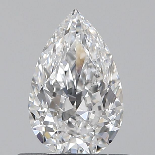 0.5 carat D-VVS2 Natūralus Pear Deimantas (1)