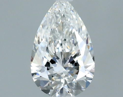 0.5 carat F-VVS2 Natūralus Pear Deimantas (1)