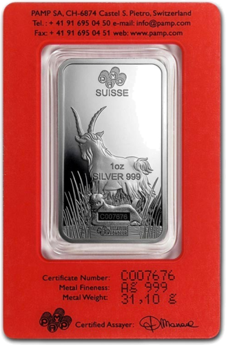 1 oz Sidabro luitas 2015 Ožkos metai Lunar PAMP (2)