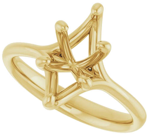 Sužadėtuvių Žiedas „Solitaire“ 750 Geltonojo Aukso Marquise 12mm x 6mm (5)