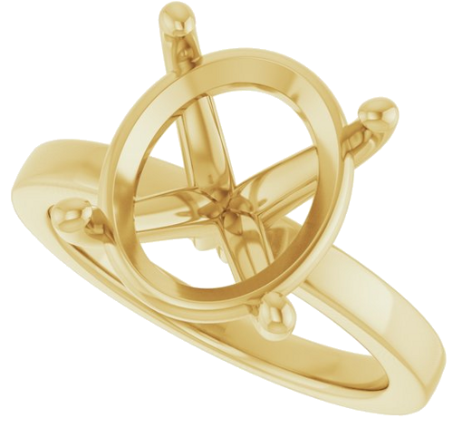 Sužadėtuvių Žiedas „Solitaire“ 14k yellow gold Oval 13mm x 11mm (5)
