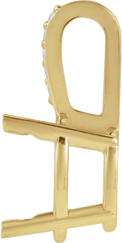 Pakabukas „Round 4-Prong Accented“ 14k yellow gold Round 6mm (2)
