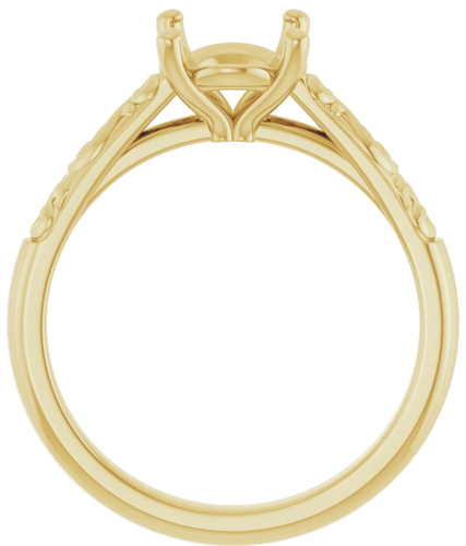 Sužadėtuvių Žiedas „Solitaire“ 14k yellow gold Oval 9mm x 7mm (2)