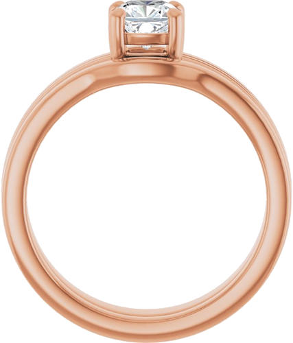 14K Rose 5 mm Cushion Solitaire Engagement Ring Mounting (7)