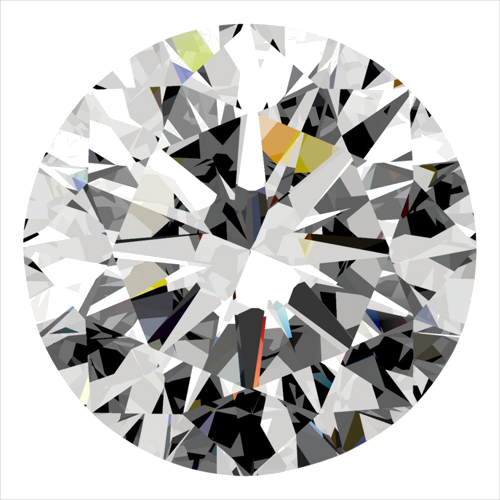 0.3 carat D-VS2 Excellent cut Natūralus Round Deimantas (1)