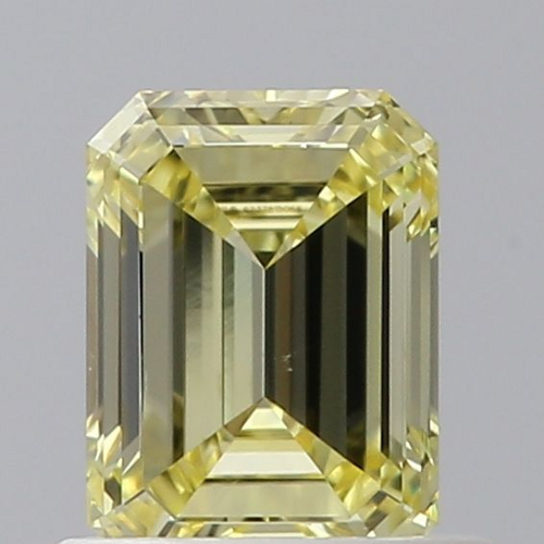 0.71 carat Fancy Yellow-VS2 Natūralus Emerald Deimantas (1)