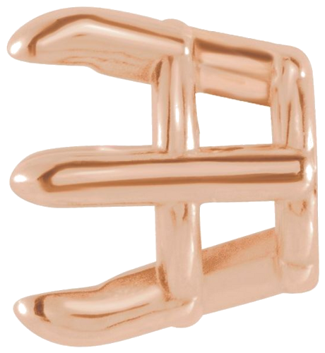 Pakabukas „Solitaire“ 14k rose gold Round 4mm (2)