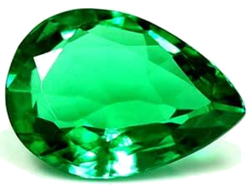 0.64 carat GREEN Pear Smaragdas (1)