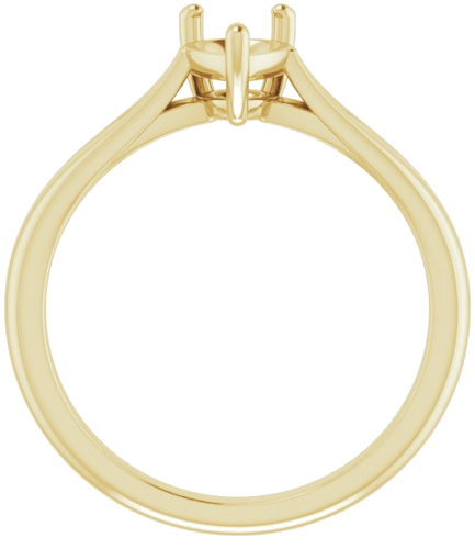 14K Yellow 7x5 mm Pear Engagement Ring Mounting (2)