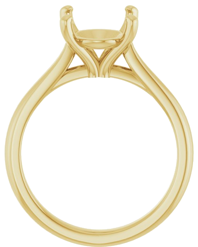 Sužadėtuvių Žiedas 14k yellow gold Oval 11mm x 9mm (2)