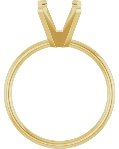 Sužadėtuvių Žiedas „Solitaire“ 14k yellow gold Emerald 9mm x 7mm (2)