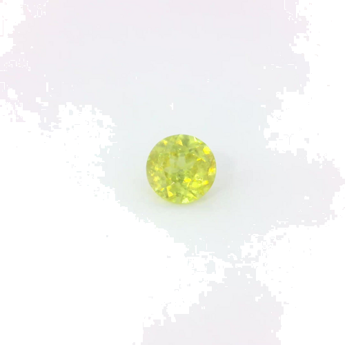0.67 carat YELLOW Round Sphene (1)