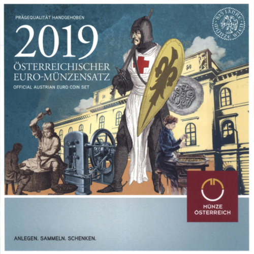 2019 Австрия комплект евро монети (1)