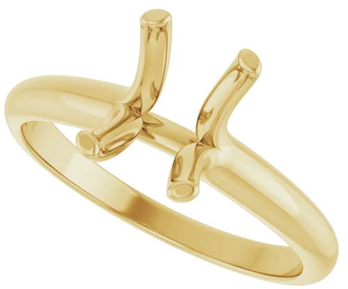 Sužadėtuvių Žiedas „Solitaire“ 10k yellow gold Emerald 8mm x 6mm (5)