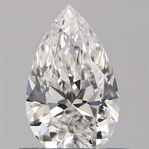 0.52 carat F-VVS1 Natūralus Pear Deimantas (1)