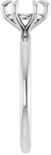 Sužadėtuvių Žiedas „Solitaire“ 585 Baltojo Aukso Round 6.5mm (4)