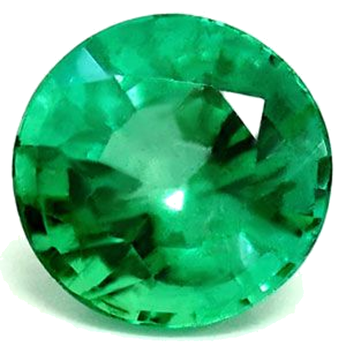 0.55 carat GREEN Round Smaragdas (1)