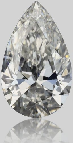 0.33 carat E-VVS1 Natūralus Pear Deimantas (1)