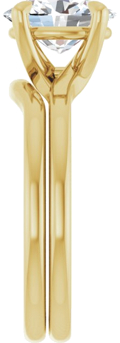 Sužadėtuvių Žiedas 14k yellow gold Oval 9mm x 7mm (9)