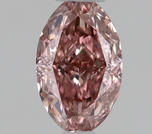 0.21 carat Fancy Brownish Orangey Pink-VVS2 Natūralus Oval Deimantas (1)