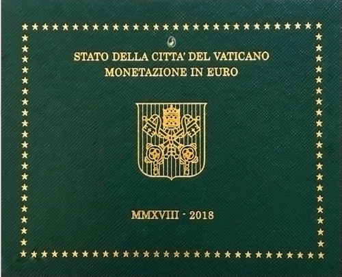 2018 Vatican Francis coat of arms BU Euro coin set (1)