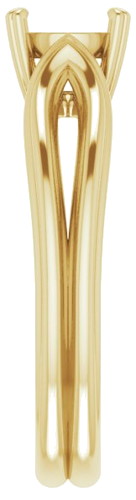 Sužadėtuvių Žiedas „Solitaire“ 14k yellow gold Round 6.5mm (4)