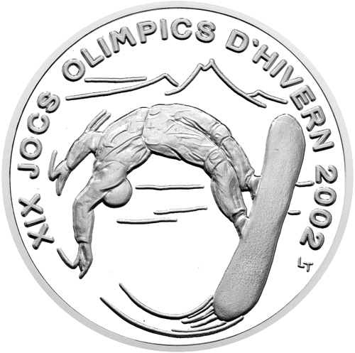 10 Diners XIX Winter Olympic Games 2002 Andorra Silver Coin (1)