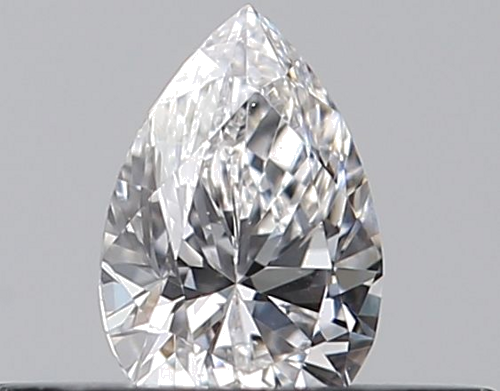 0.23 carat D-VVS2 Natūralus Pear Deimantas (1)