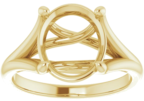 Sužadėtuvių Žiedas „Solitaire“ 14k yellow gold Oval 11mm x 9mm (3)