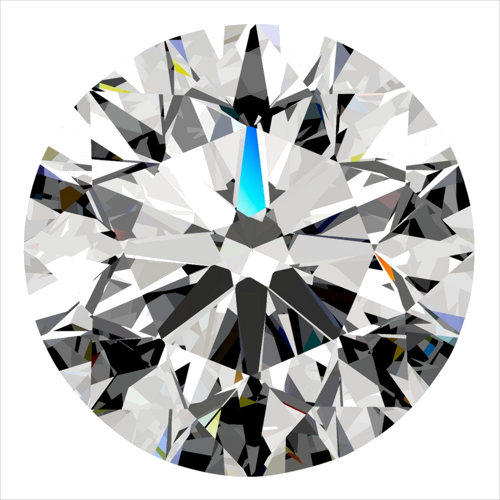 0.4 carat F-VVS2 Excellent cut Natūralus Round Deimantas (1)