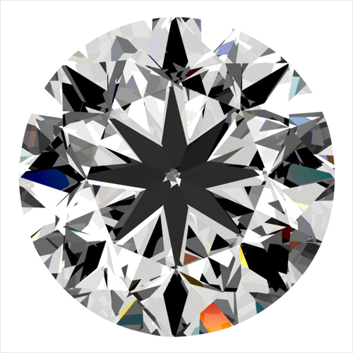 0.3 carat H-VS2 GD cut Natūralus Round Deimantas (1)