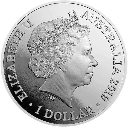 1 oz Afalīna (delfīns) 2019 Austrālija sudraba monēta (2)