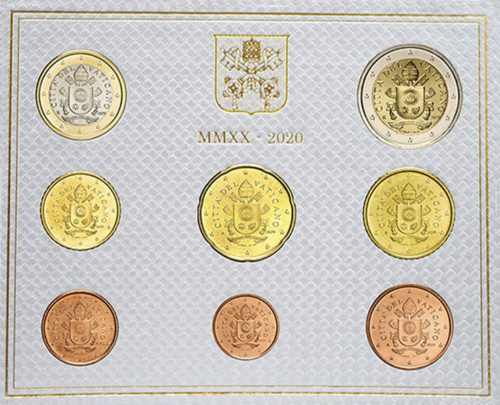 2020 Vatican BU euro coin set (2)