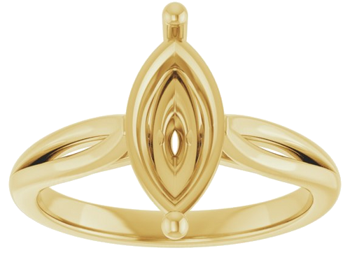 Sužadėtuvių Žiedas „Solitaire“ 14k yellow gold Marquise 12mm x 6mm (3)
