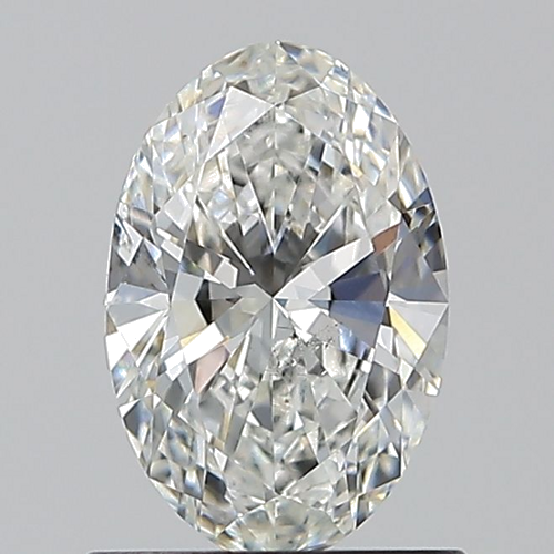 0.9 carat G-SI1 Natūralus Oval Deimantas (1)