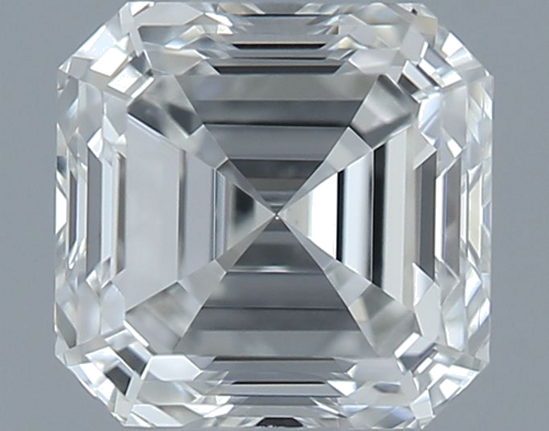 0.5 carat H-VS1 Natūralus Asscher Deimantas (1)