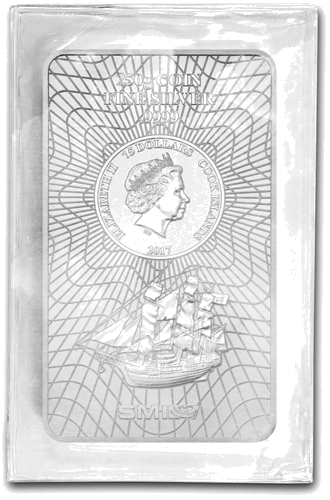 250 г серебряная монета-слиток Островов Кука 2017 года номиналом 7.50 доллара (2)