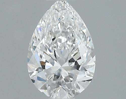 0.5 carat F-VVS1 Natūralus Pear Deimantas (1)