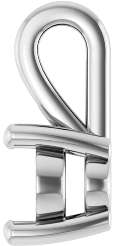 14K White 7x5 mm Oval Pendant Mounting (3)