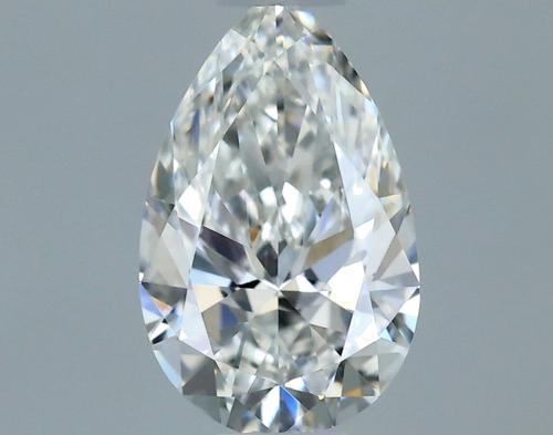 0.3 carat F-VVS2 Natūralus Pear Deimantas (1)