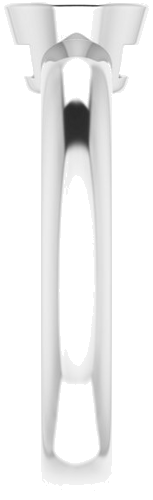 Sužadėtuvių Žiedas „Bezel-Set Solitaire“ 585 Baltojo Aukso Round 5.5mm (4)